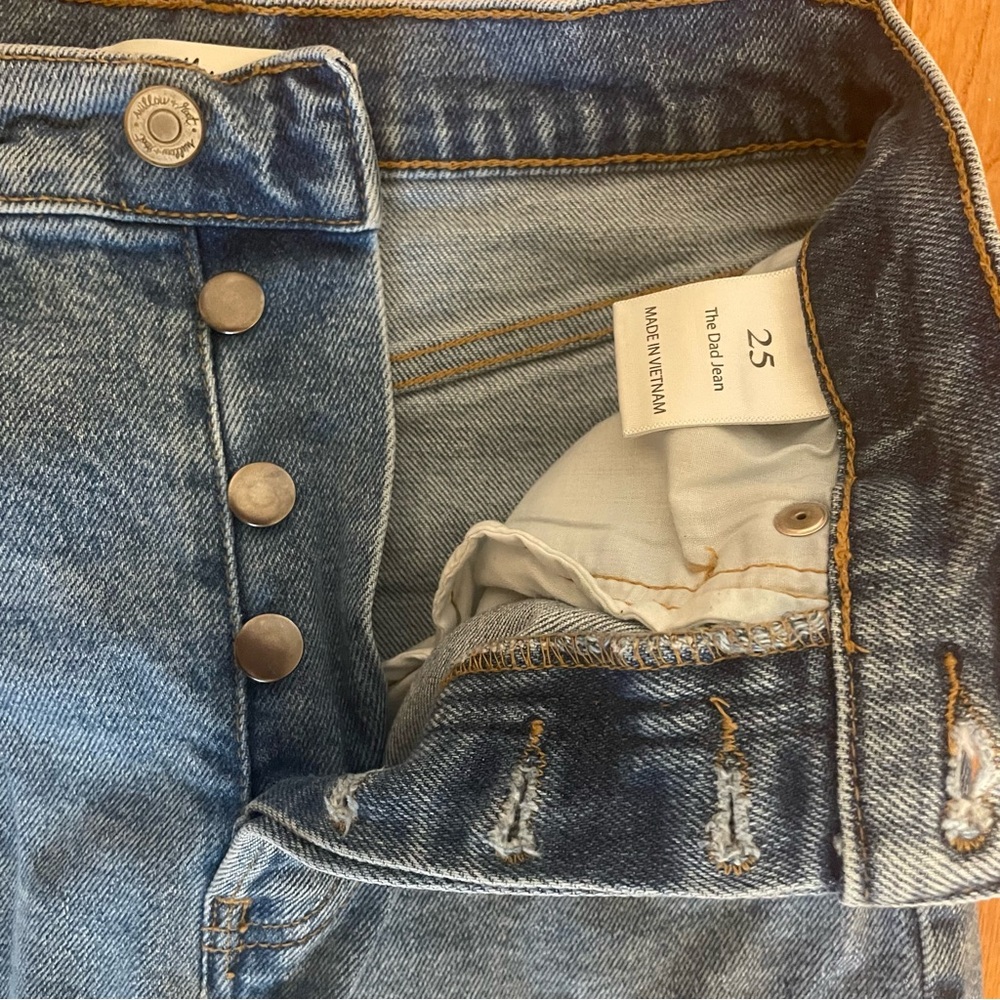 Distressed Blue Jeans - Picture 2 of 4
